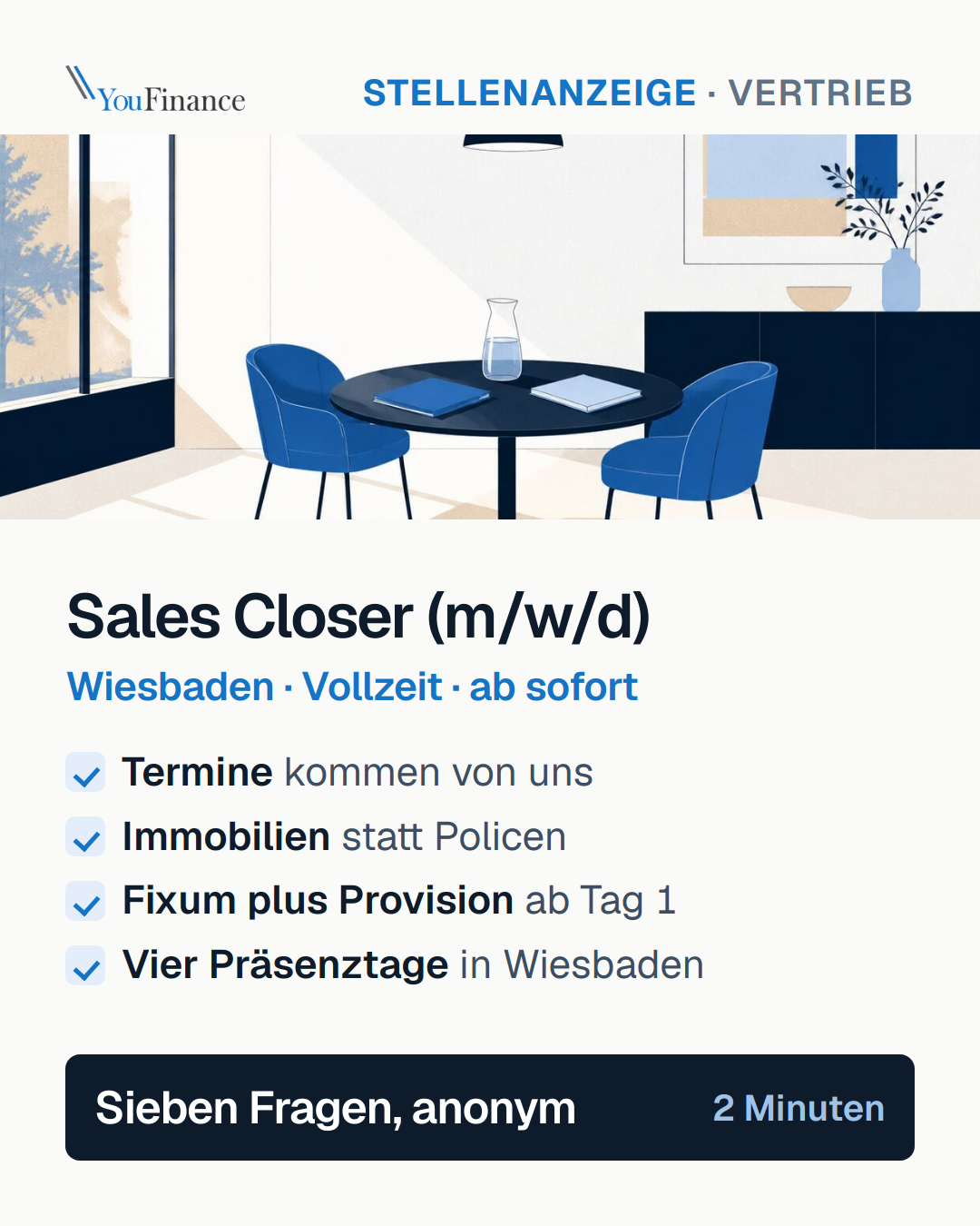 Motiv 1: Stellenanzeige als Karte